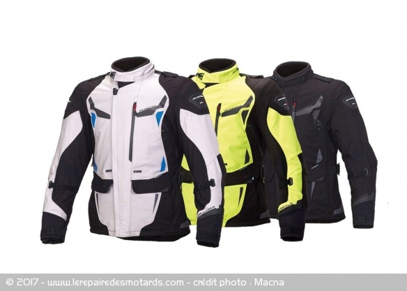 Veste touring Macna Impact Pro en 3 versions