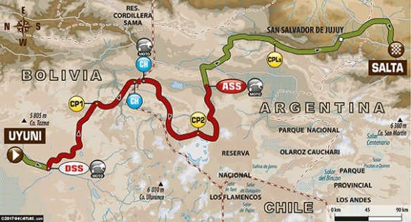 Carte: profil de la 8e étape