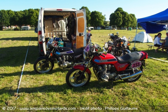 Belle brochette de Honda Bol d'Or au Rallye des Ardennes