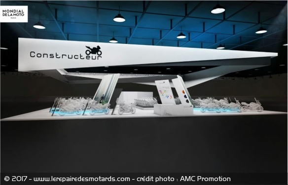 Le stand des constructeurs motos
