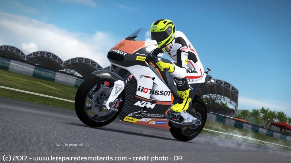 Les MotoGP sont customisable sur la livrée et les sponsors, comme ici avec la RC16 Les MotoGP sont customisable sur la livrée et les sponsors, comme ici avec la RC16