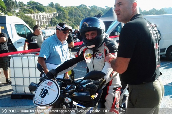 MotoTour : Philippe Tournier au départ