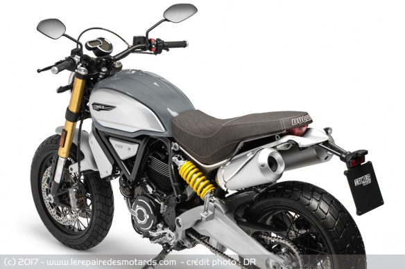 Vue du dessus de la Ducati Scrambler 1100 Special
