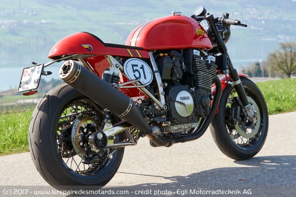 La Fritz W. 1300 repose sur un moteur de Yamaha XJR