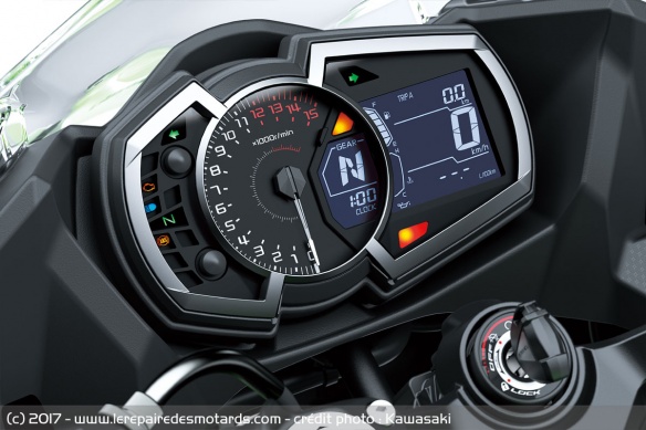 La 400 récupère le compteur de la Ninja 650