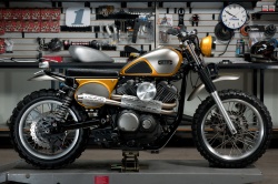 Prépa Yamaha SCR950 par Jeff Palhegyi Designs