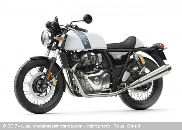 Royal Enfield 650 Continental GT, gauche