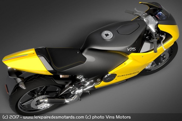 Vue de desus de la Vins Motors Duecinquanta