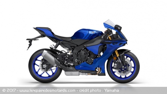 Evolutions pour les Yamaha R1 et R1M, ici la R1 en bleu