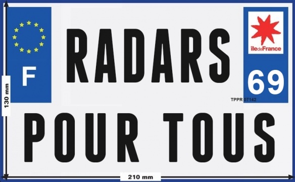 Plaque Radars pour tous