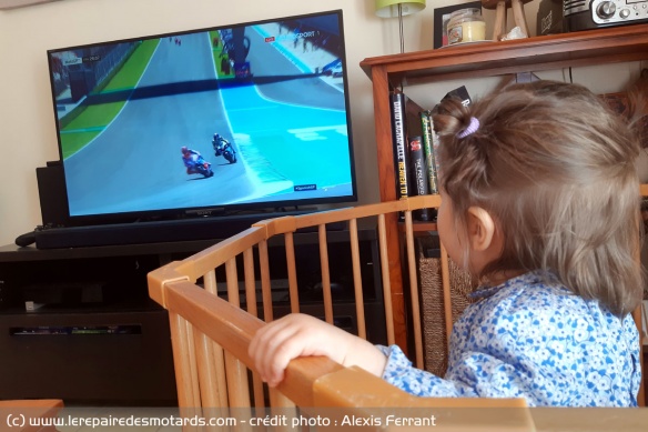 A peine un an et déjà à fond sur le MotoGP