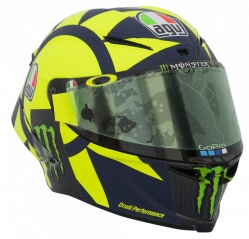 La déco 2018 du casque de Rossi