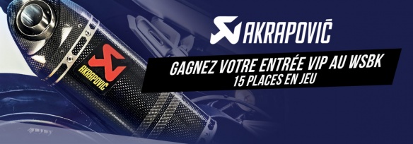 Jeu : le WSBK en VIP avec Akrapovic