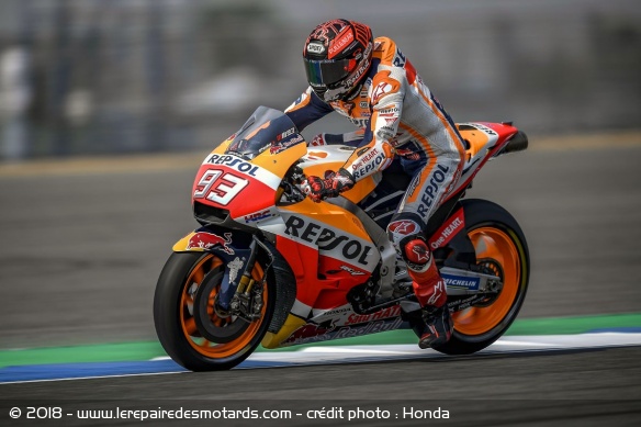 Marquez à longtemps tenu la tête de la feuille de temps
