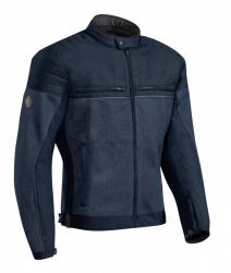 Modèle homme coloris bleu du blouson textile Ixon Filter