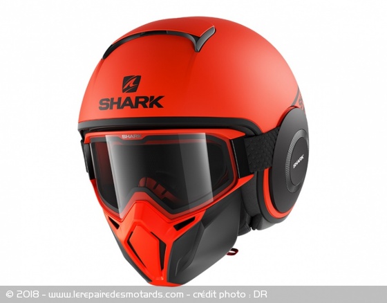 Casque intégral Shark Street Drak coloris rouge 