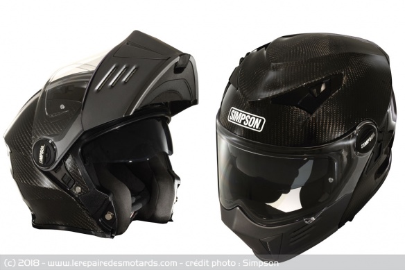 Casque modulable Simpson Darksome Carbon Casque modulable Simpson Darksome Carbon