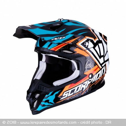 Casque Scorpion VX-16 Air : modèle Rok Bagoros Replica