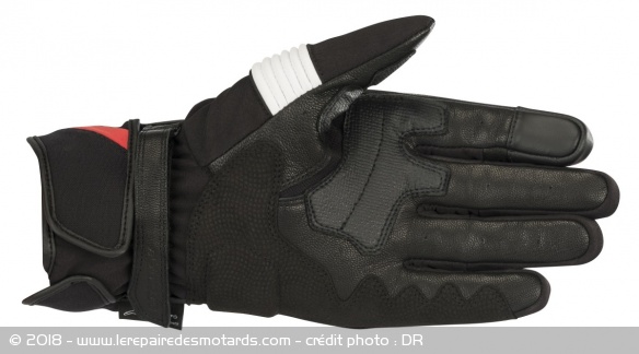 Vue de la paume des gants sport Alpinestars T-SP W Drystar