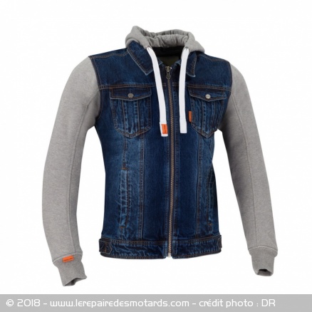 Veste moto en jeans Segura, Kurt Veste moto en jeans Segura, Kurt