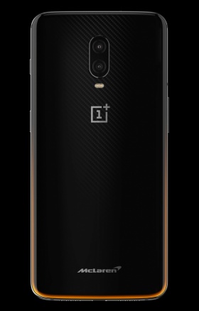 Dos du smartphone 6T série limitée McLaren 