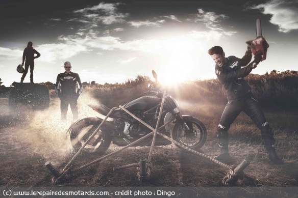 Photo prise pour les catalogues de la marque Furygan