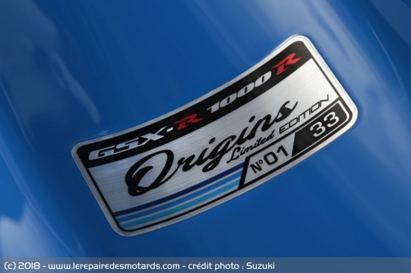 Chaque exemplaire est doté de sa plaque numérotée