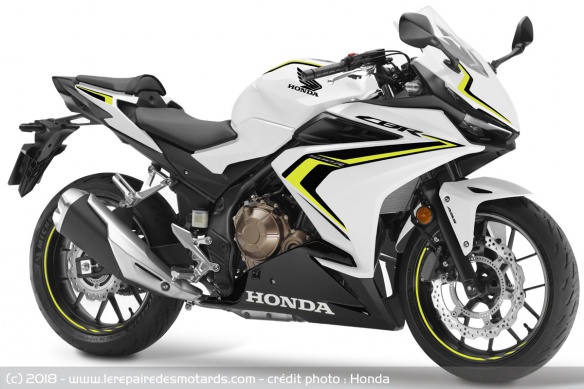 Honda CBR500R blanc