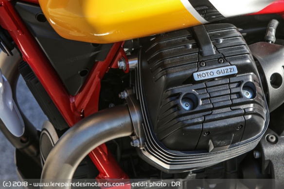 V-Twin transversal de la Guzzi V85 TT