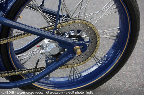 Frein arrière de l'Indian Super Scout