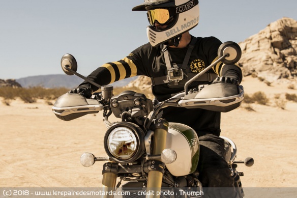 Liaison GoPro pour la Triumph Scrambler 1200