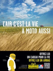 La DSR en campagne pour l'airbag moto