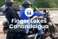 Une journe o on se relche un peu pour ce J34, on fait le tour du lac de Canandaigua  moto et une escapade dans une plage prive aux paysages paradisiaques.