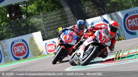 Matteo Ferrari en 2019 à Imola, en STK1000