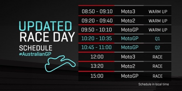 MotoGP: Les qualifications reportées