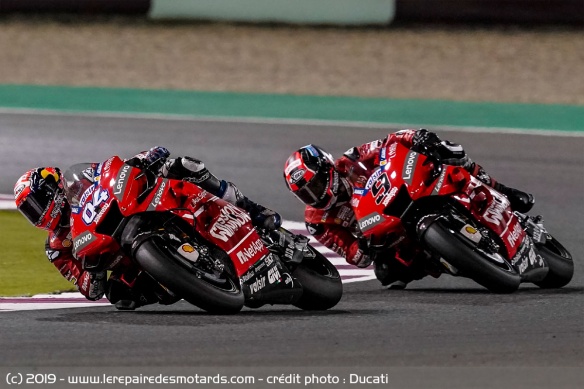 Le test fut plus compliqué pour les Ducati officielles