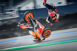 Plus de peur que de mal pour Marquez à Buriram - Crédit photo : Chang International Circuit