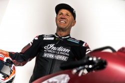 Randy Mamola roule pour Indian
