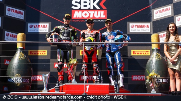 WSBK : Bautista sur la plus haute marche du podium !