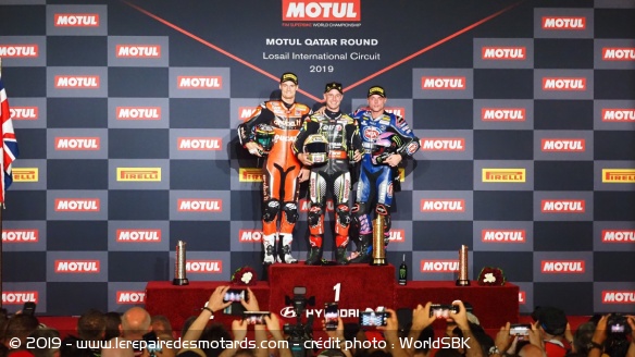 WSBK : le podium de la course 1 !