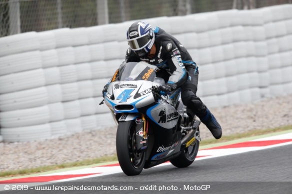 Randy Krummenacher en 2015, en Moto2