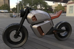 Un concept de moto électrique à super condensateurs