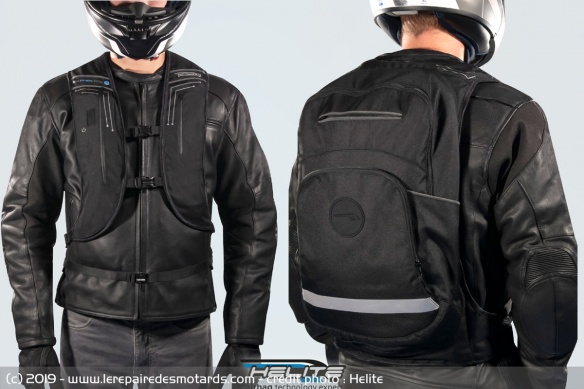 Helite commercialisera un sac à dos airbag dès l'été 2020 Helite commercialisera un sac à dos airbag dès l'été 2020