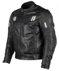 Blouson cuir à LED Raylier