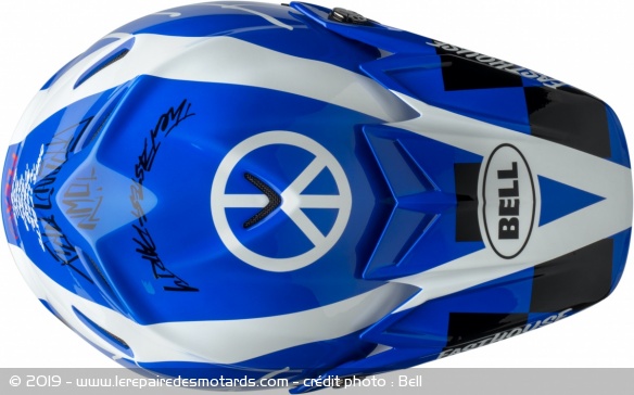 Casque cross Bell Moto-9 Flex Fasthouse Did 20 de dessus