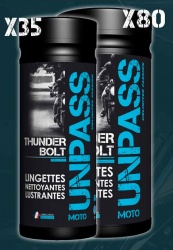Lingettes nettoyantes lustrantes Thunderbolt Unpass