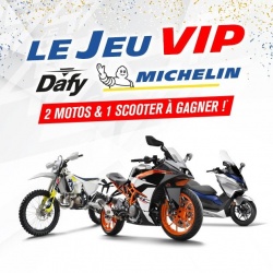 Jeu Dafy : 2 motos et un scooter à gagner