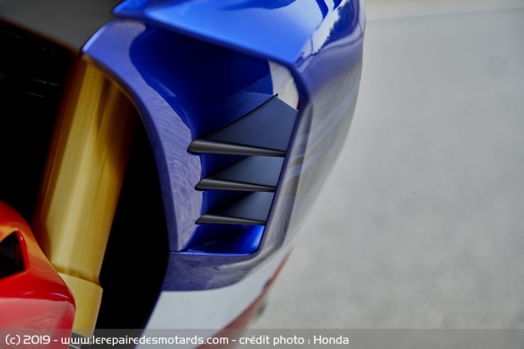 Les ailetes du carénage des nouvelles Fireblades