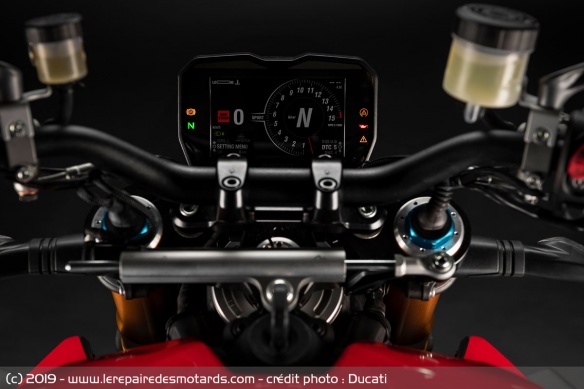 Amortisseur de direction de la Ducati Streetfighter V4 S