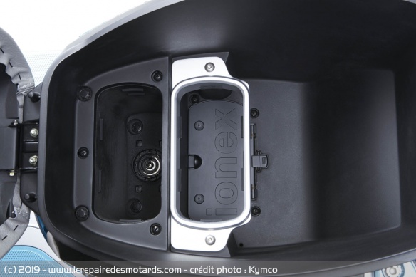 Emplacement des batteries du Kymco i-One DX